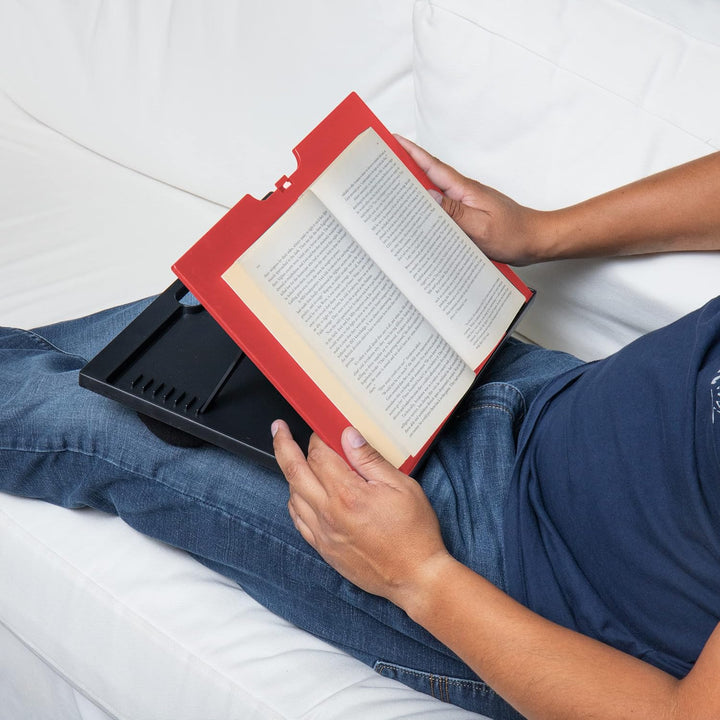 Mind Reader Laptop-Ständer, Betttablett, zusammenklappbar, Kissen, tragbar, Wohnheim, Kunststoff, 37