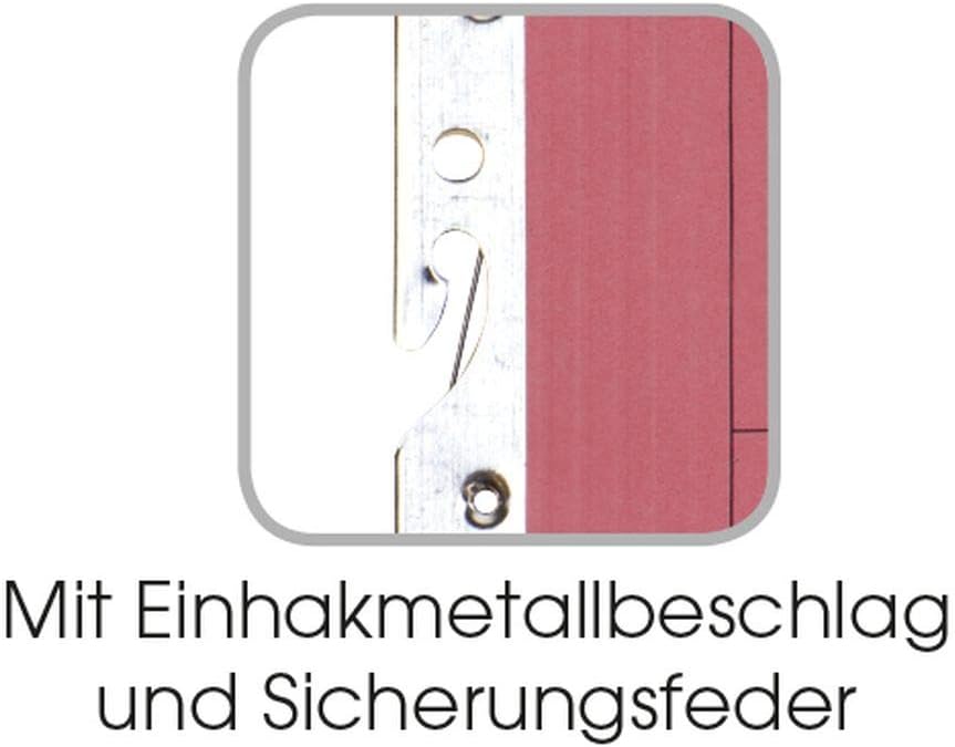 Elba Einhakhefter A4 aus Karton, 1/2 Vorderdeckel, kfm. Heftung, blau, 50 Stück blau Einhakhefter mi