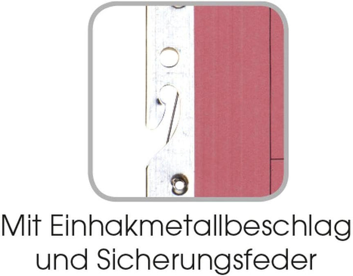Elba Einhakhefter A4 aus Karton, 1/2 Vorderdeckel, kfm. Heftung, blau, 50 Stück blau Einhakhefter mi