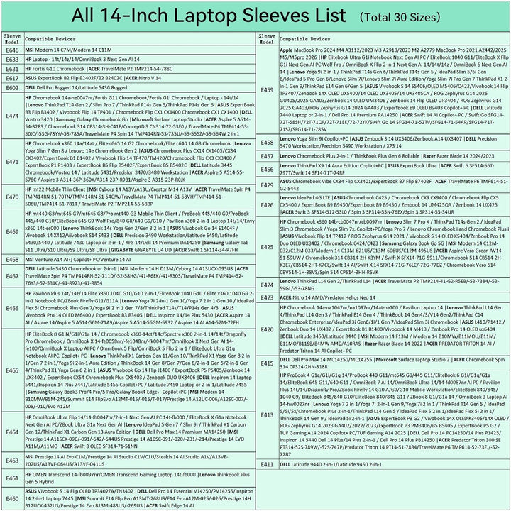 Smatree 14 Zoll Anti-Shock Laptop Sleeve Tasche und Case für Männer und Frauen wasserdichte Schutzhü