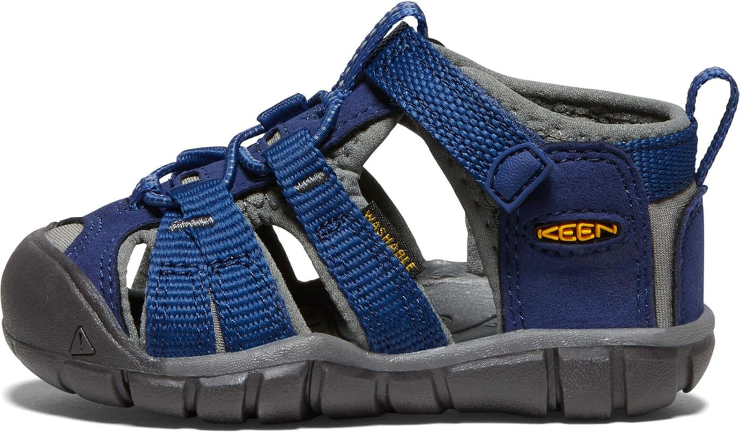 KEEN Unisex Kinder Seacamp 2 CNX Closed Toe Sandalen 19 EU Blue Depths Gargoyle, 19 EU Blue Depths G