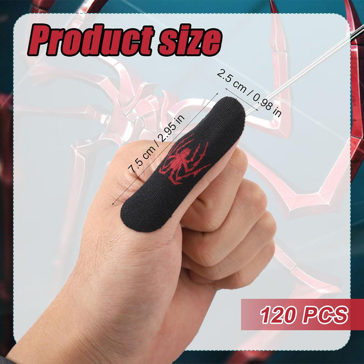 BOXOB 120 Stück Spider Bowling-Fingertape, Elastisches Schützendes Fingereinlageband Atmungsaktives