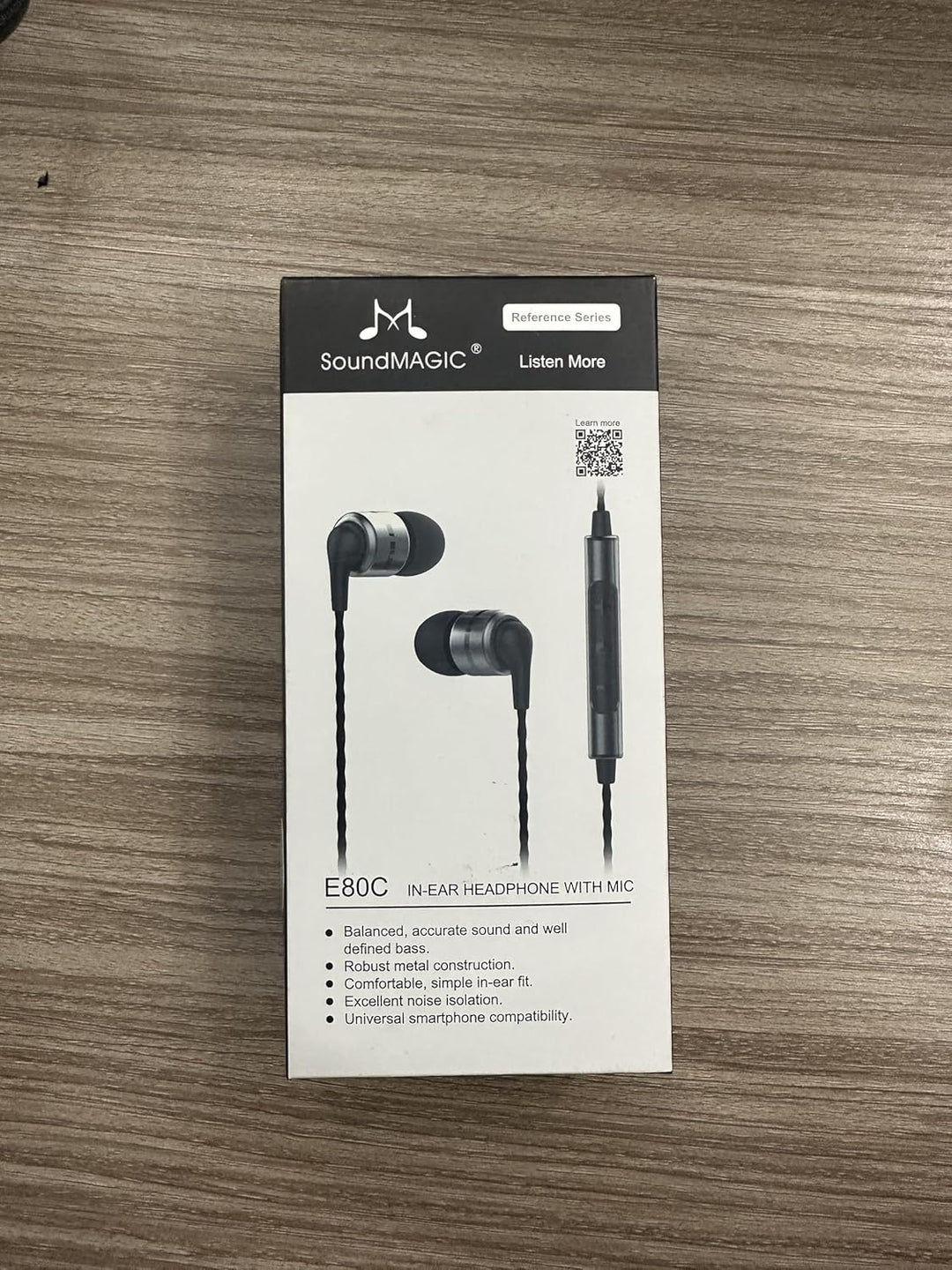 SoundMAGIC E80C Kabelgebundene Ohrhörer mit Mikrofon HiFi Stereo Audiophile Kopfhörer Geräuschisolie