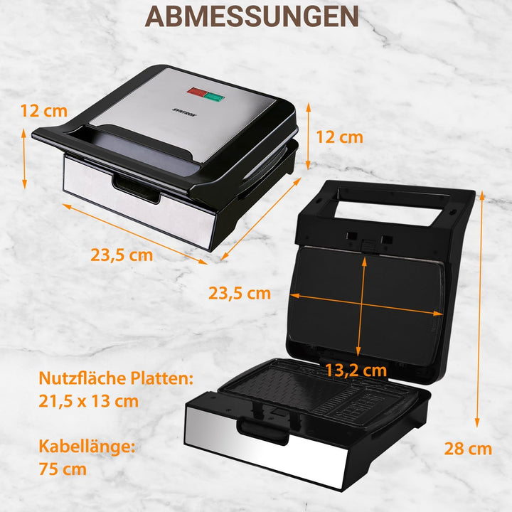 Syntrox Germany Lebkuchenhaus Gingerbread Maker MM-1400W mit herausnehmbaren