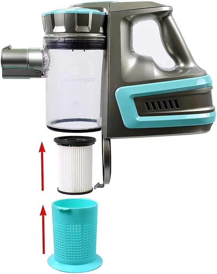 2 Hochwertige HEPA Filter - Für Akku Staubsauger CleanMaxx PC P008E und PC P009E passend - Wiederver