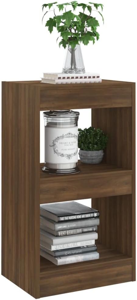 WIFESE Bücherregal Raumteiler 40x30x72 cm 2 Fächer Holzregal Regal für Arbeitszimmer Büro Wohnzimmer