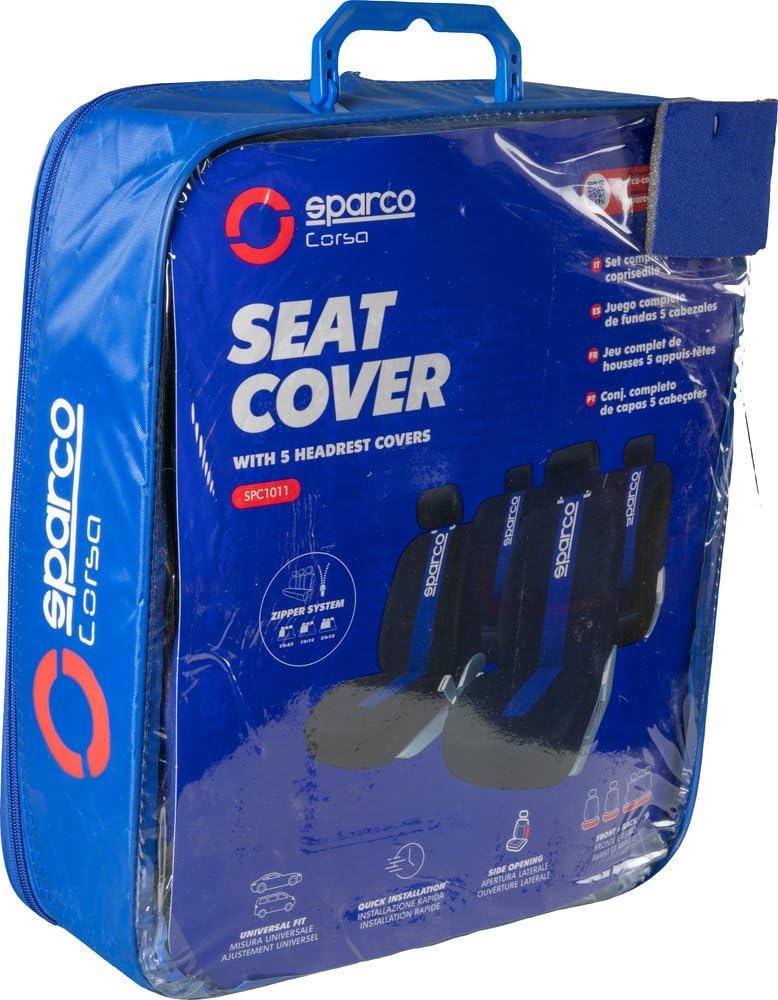 Sparco Sitzbezug Set Sparco schwarz/blau