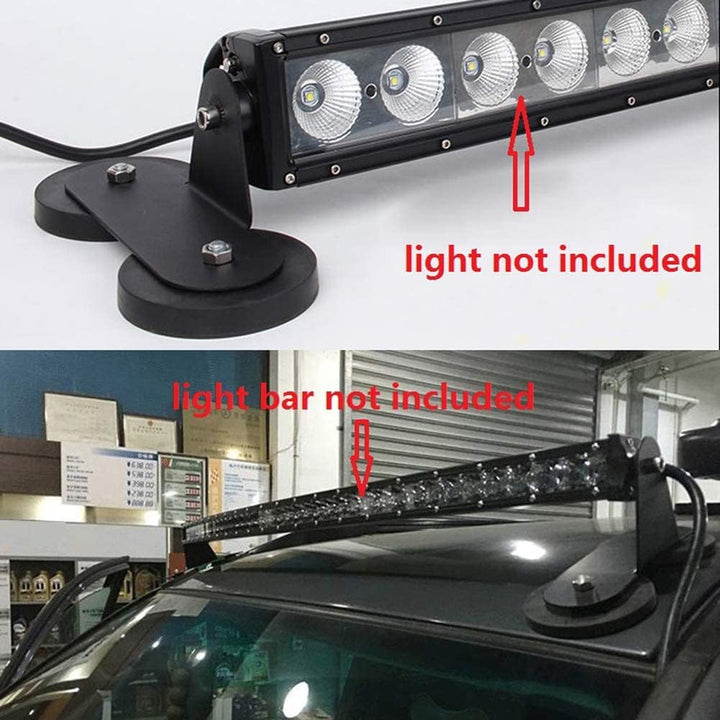 Willpower 2 Stück magnetische Halterungen Universal Saugnapf Halter Magnet Basishalterung für gerade