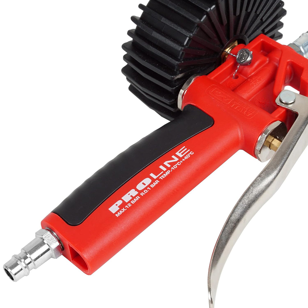 GAV Reifenfüller Messgerät mit WIKA 80mm Manometer (Geeicht) Profi Reifendruckprüfer Druckluft für A