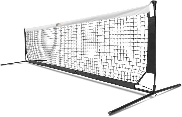 SKLZ Fussball Volley Netz, Ballkontrolle &amp; Technik verbessern, 3,6m breit, höhenverstellbar 61cm &amp; 9