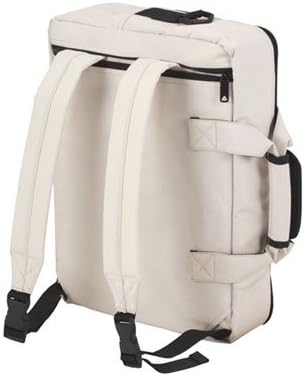 Halfar Umhängetasche, auch als Rucksack zu tragen, für Notebooks bis 15-16 Zoll (38-40,6 cm) (Beige)