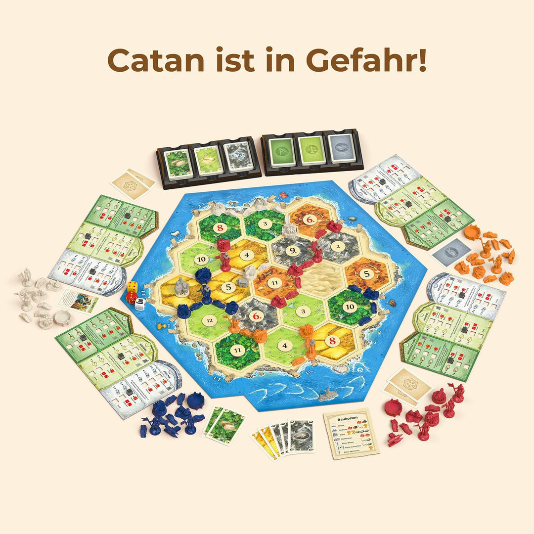 KOSMOS 684754 Catan - Städte & Ritter, Erweiterung zu Catan - Das Spiel, Brettspiel für 3-4 Personen