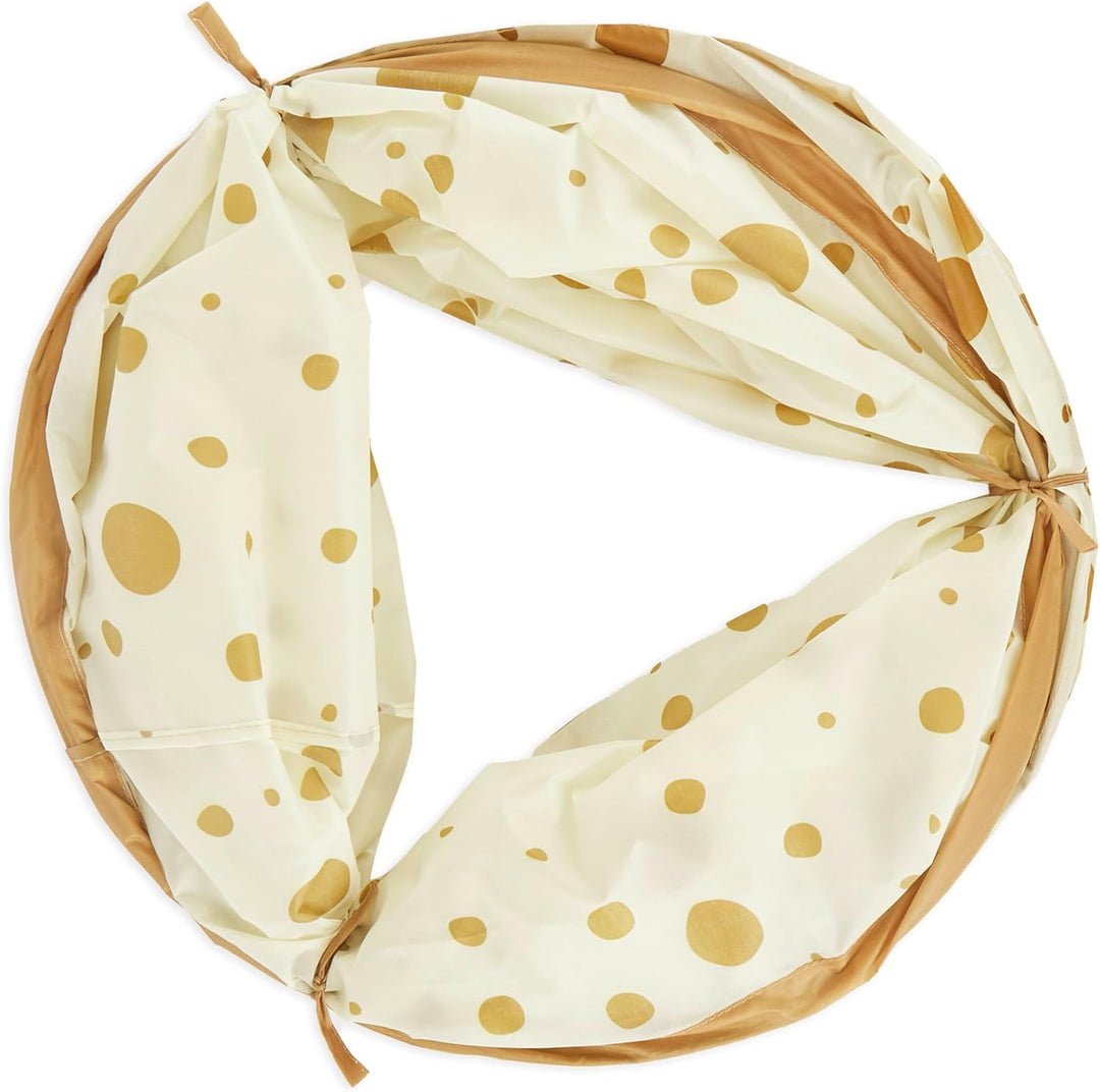 Bieco XXL Krabbeltunnel Dots ab 1 Jahr | 180 x 46 cm | Spieltunnel Kind und Baby | Farbenfroh | Tunn