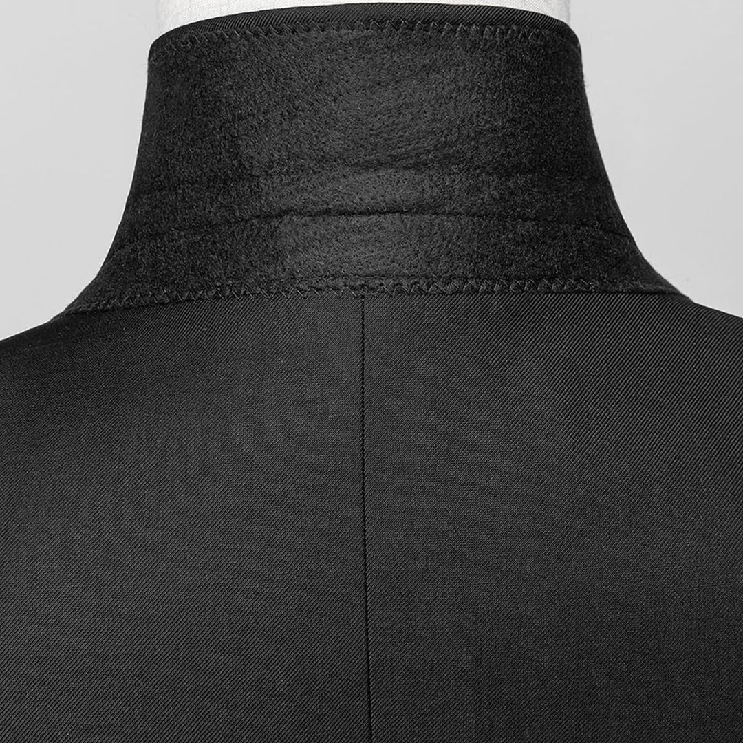 Allthemen Anzug Herren 2 Teilig Slim Fit Hochzeitanzug EIN Knopf Smoking Anzüge Sakko Hose XS Schwar
