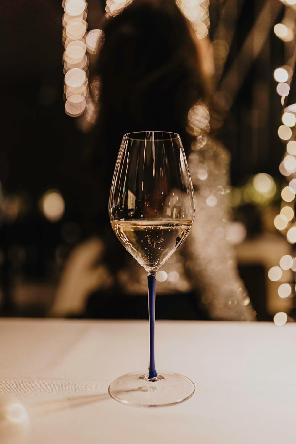 Riedel Fatto A Mano Old World Weinglas Champagner blau, Champagner Blau