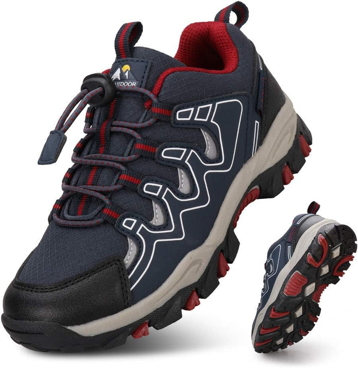 UOVO Turnschuhe Jungen Wasserdicht Wanderschuhe Sneakers Kinder Trekking Schuhe Outdoor Sportschuhe