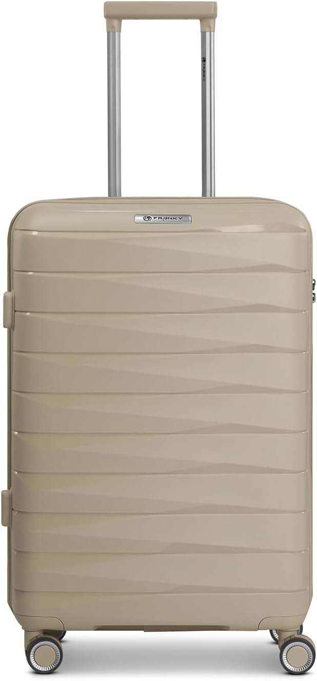 Franky Check-in Koffer für Damen und Herren | mittelgrosser Trolley 42 x 24 x 65 cm aus hochwertigem