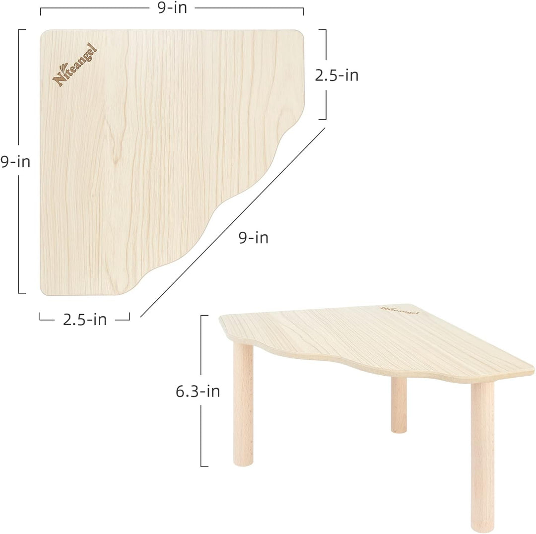 Niteangel Hamster Spielpodest aus Holz für Zwerghamster, Syrische Hamster, Gerbils, Mäuse, Degus ode