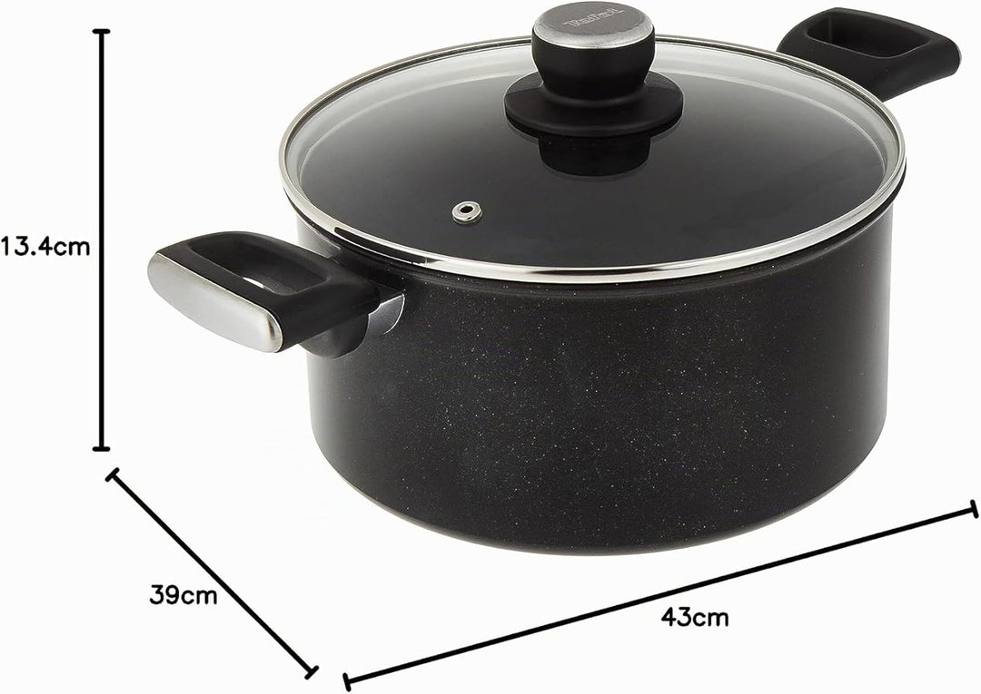 TEFAL G2554602 UNLIMITED Kochtopf 24 cm (5 L) + Glasdeckel
