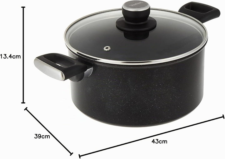 TEFAL G2554602 UNLIMITED Kochtopf 24 cm (5 L) + Glasdeckel