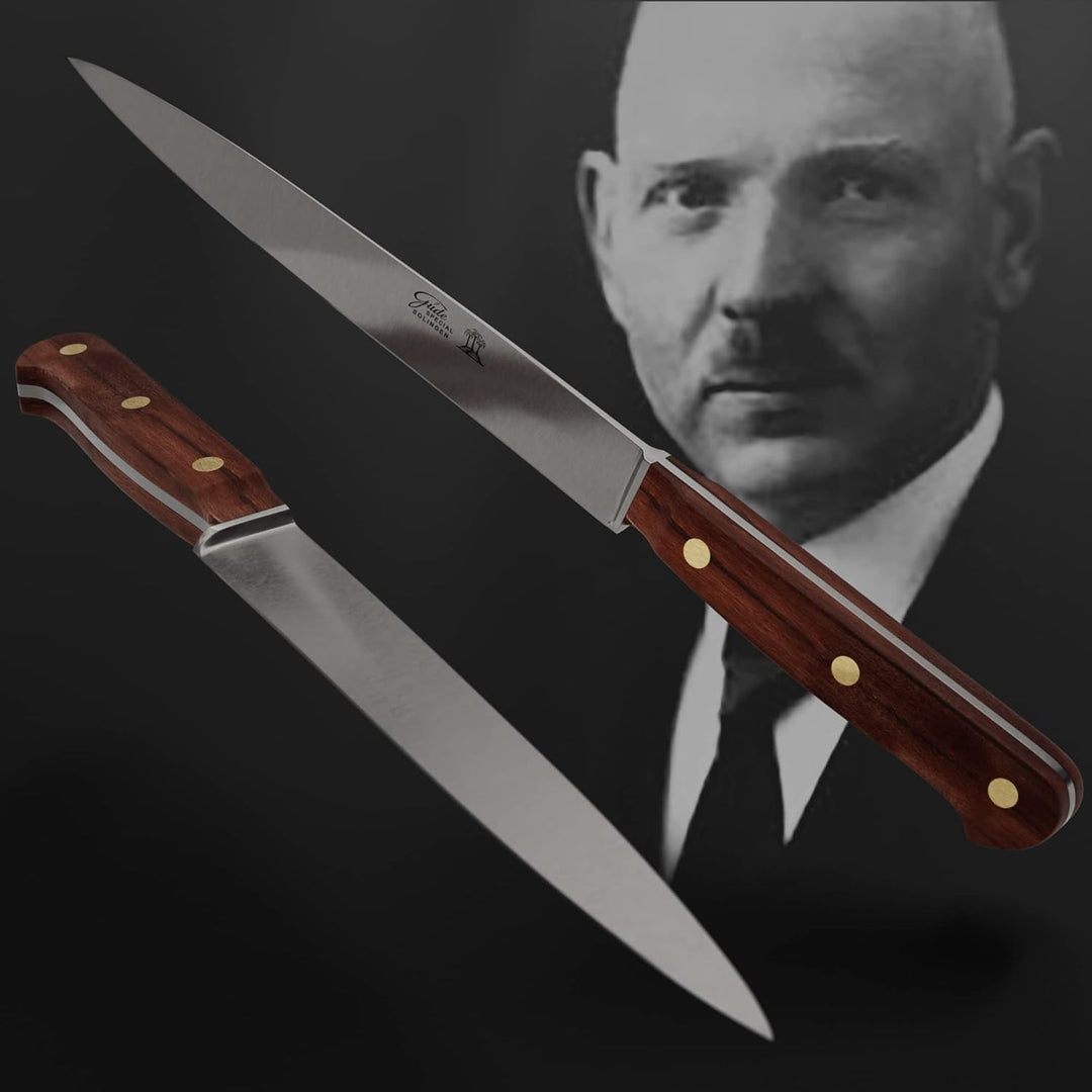 Güde Solingen Tradition - Filiermesser flexibel geschmiedet, 21 cm, Pflaumenholz, K.GÜDE, Handmade G
