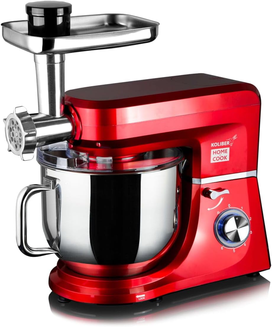 Koliber ROBOMAX X 3500W Küchenmaschine Multifunktion 8L Fleischwolf Mixer Gemüsereibe Knetmaschine P