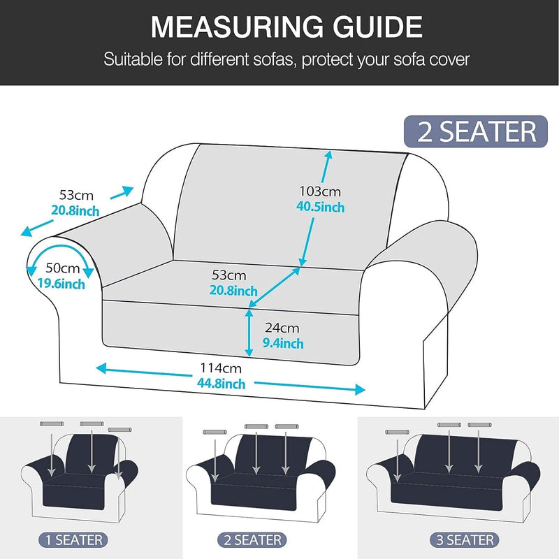 PETCUTE Sofaschoner 2 sitzer Couch überwurf couchbezug sofaüberzug Sofa Schutz Sofa Abdeckung 3 sitz