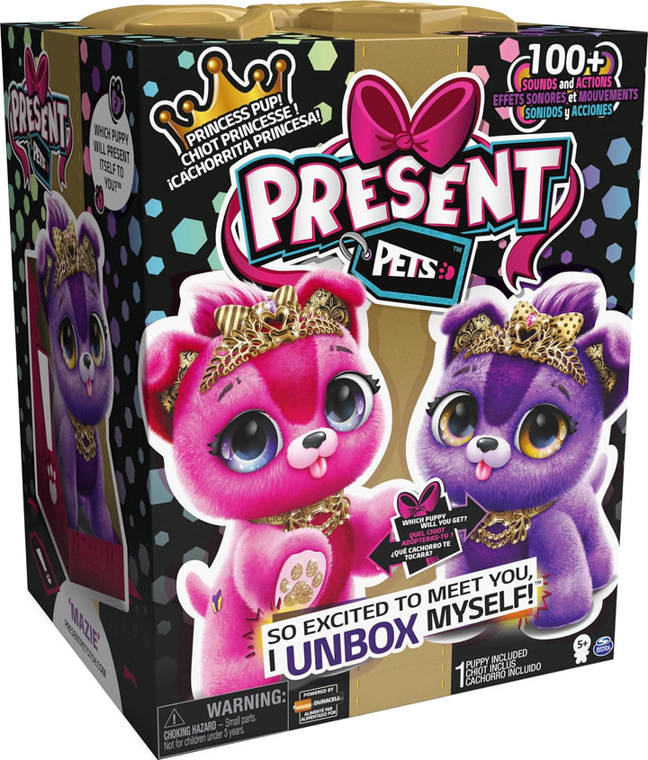 Present Pets, Princess Puppy Interaktives Plüschtier mit über 100 Geräuschen und Aktionen (Stil kann