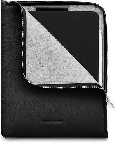 Woolnut Leder Folio Case Hülle Tasche für iPad Pro 11 Zoll und 10,9 Zoll iPad Air - Schwarz iPad Pro