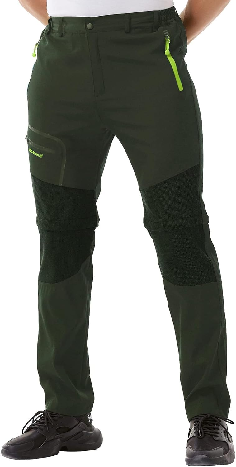 ZOEREA Wanderhose Herren Convertible Shorts Schnelltrocknend Outdoorhose Leichtgewicht Draussen Klet