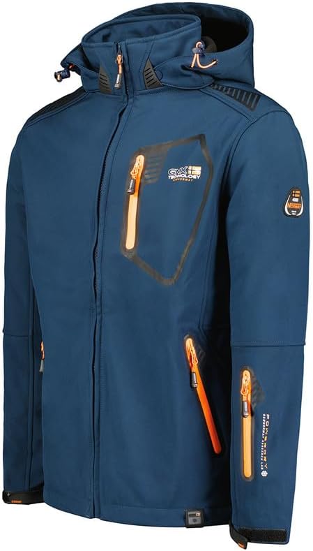 Geographical Norway Tanada Men - Softshelljacke Herren Wasserdicht atmungsaktiv Kapuze - Outdoor Man