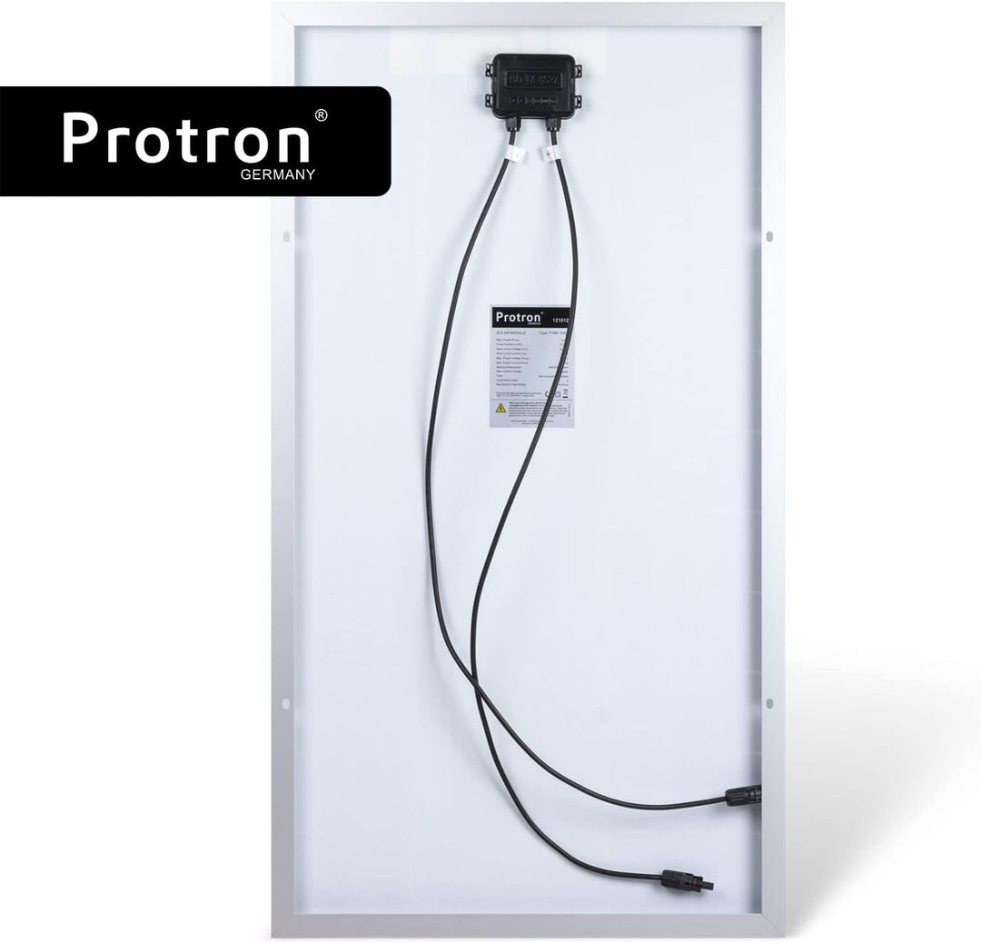 Protron Mono 100W Solarmodul Photovoltaik Monokristallin Solarpanel Solarzelle 100Watt Mono Solar 12