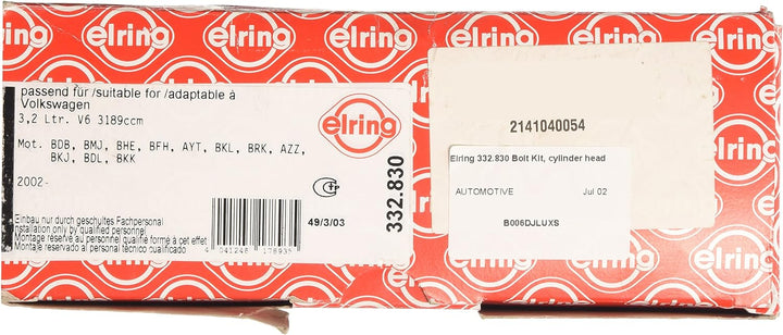 Elring 332.83 Zylinderkopfschraubensatz