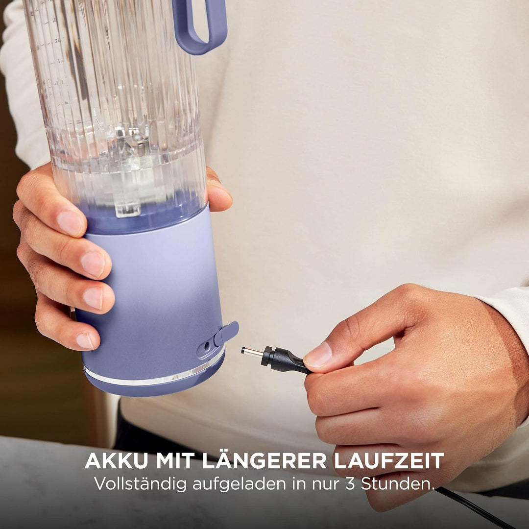 Ninja Blast Max Tragbarer Mixer/Blender/Smoothie Maker, 570 ml, wiederaufladbar, Mixbecher & auslauf