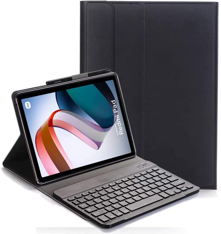 YHFZR Tastatur Hülle for Xiaomi Redmi Pad 10.61 Zoll, (QWERTY Layout), Ultradünn Flip Entfernbar Dra