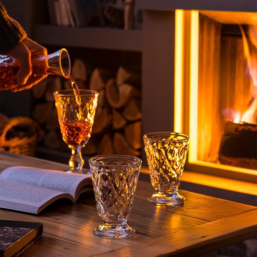 La Rochère Weinglas Lyonnais Klar 230 ml - 6 Gläser - schöne Weingläser für romantische Abende mit R