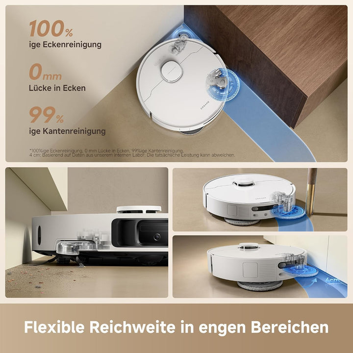 DREAME L10s Ultra Gen 3 Kit Saugroboter mit Wischfunktion mit einer Saugkraft von 25.000 Pa, Seitenb