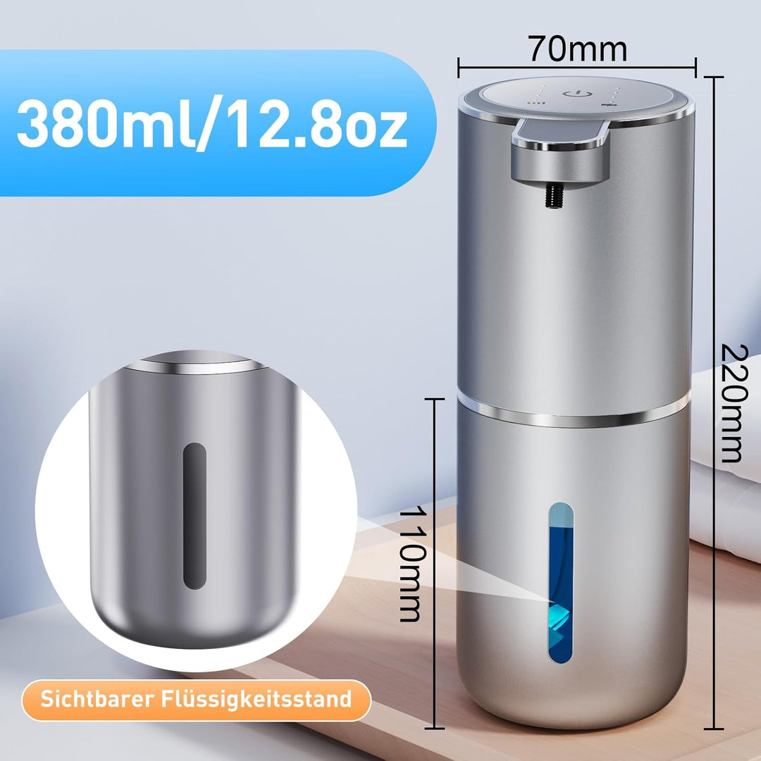 Seifenspender Automatisch Wandbefestigung mit Sensor Infrarot,380ml Elektrischer Seifenspender ohne