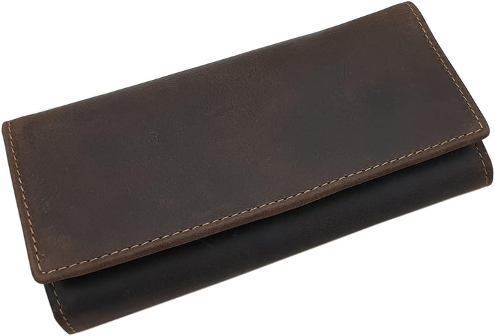 Grosse Vollrindleder Damen Geldbörse / Geldbeutel / Portemonnaie / Geldtasche / Portmonee mit Lianen