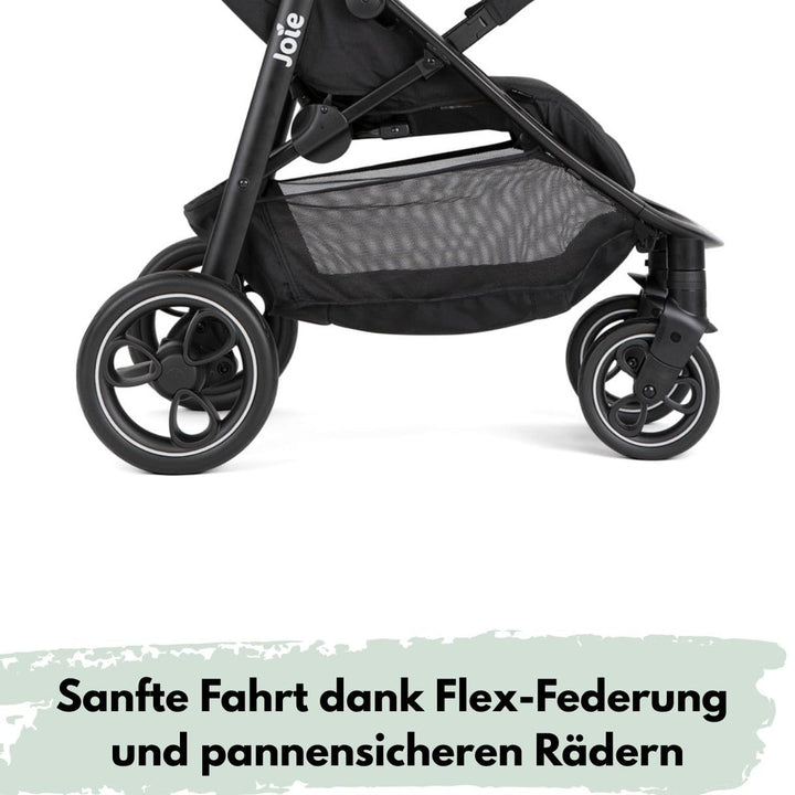 Joie Litetrax Buggy Set mit Thermo-Fusssack | Komfortabler Sportwagen für Stadt & Gelände, Flex-Fede