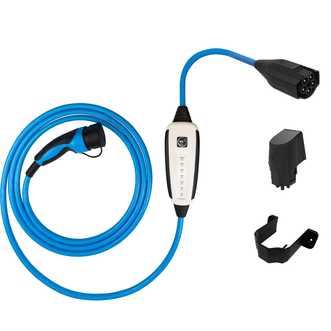 NRGkick FIX Max 5m GSM/GPS/SIM Schutzverriegelung inkl. Wandsteckdose 32A | bis zu 22kW Ladeleistung