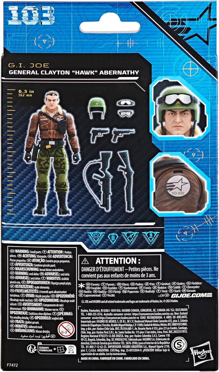 G.I. Joe Classified Series General Clayton Hawk Abernathy Sammel-Actionfigur 103 15,2 cm Actionfigur
