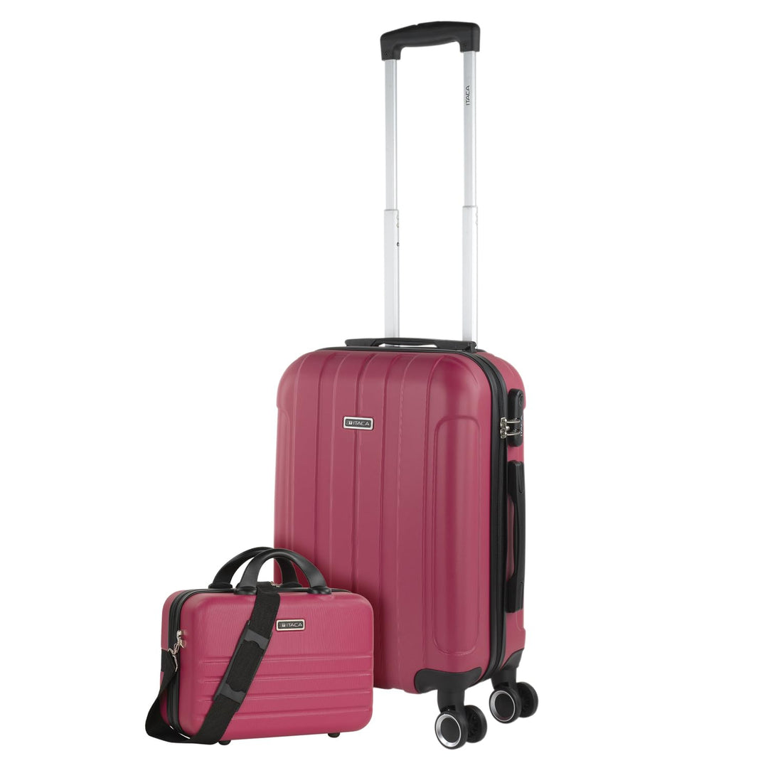 ITACA - Reisekoffer, Set mit 4 Rädern, ABS-Reisekoffern, robust und leicht, Kombinationsschloss 7711