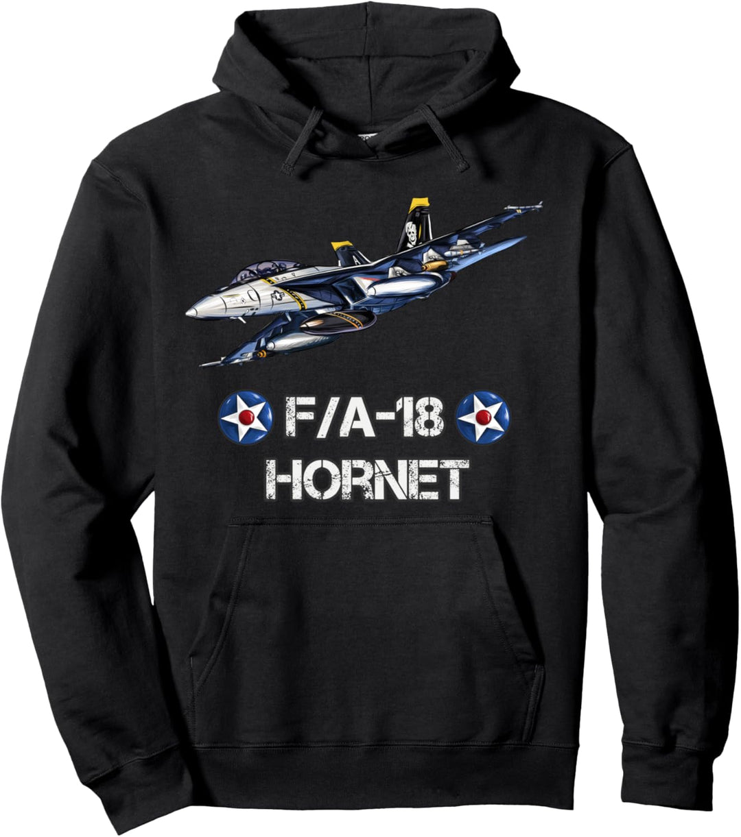 F-18 Hornet Fighter Jet Aviation Pilot Geschenk Pullover Hoodie