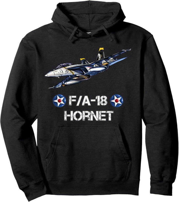 F-18 Hornet Fighter Jet Aviation Pilot Geschenk Pullover Hoodie