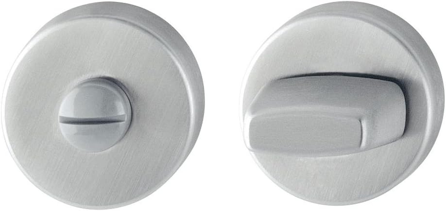 HOPPE Rund-Rosette Durchmesser 52 mm | Edelstahl matt | WC/Bad | 1 Paar, 1 Stück, 2347796 WC Edelsta