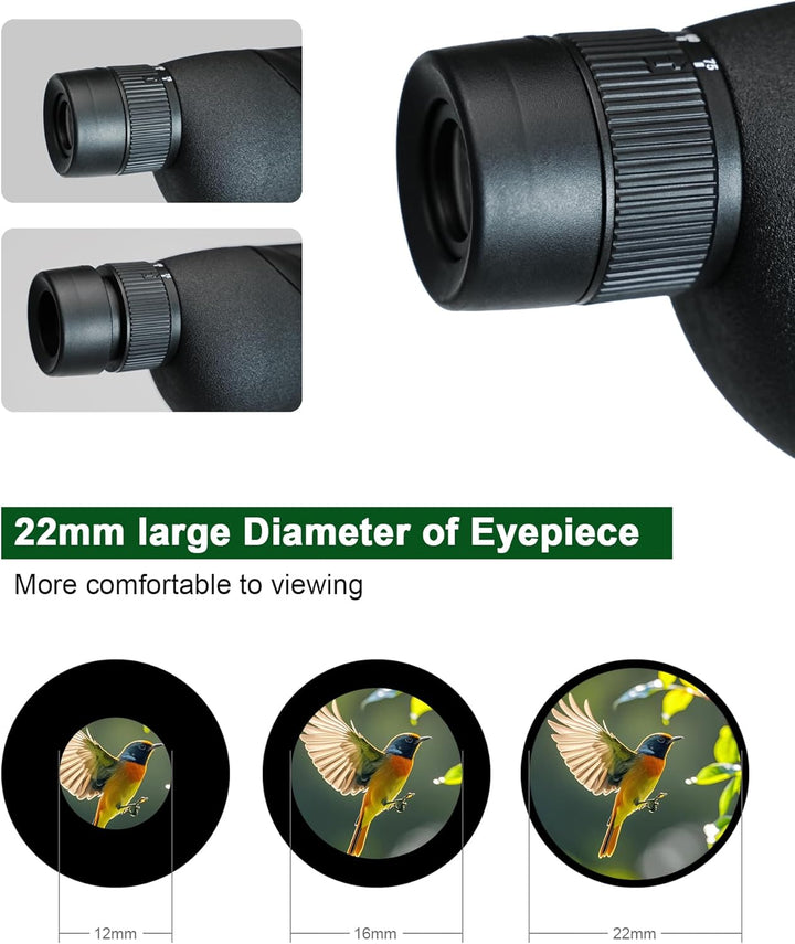 Spektiv Monokular Teleskop Hohe Vergrösserung HD 25-75x60 Variabler Multiplikator Low Light Nachtsic