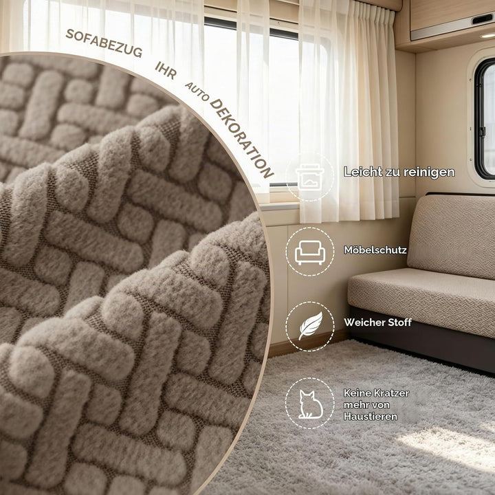 Wohnmobil Sitzbezüge, 2 Stück (1 Set) Stretch Wohnwagen Sitzpolster Bezüge Jacquard RV-Sitzbezüge St