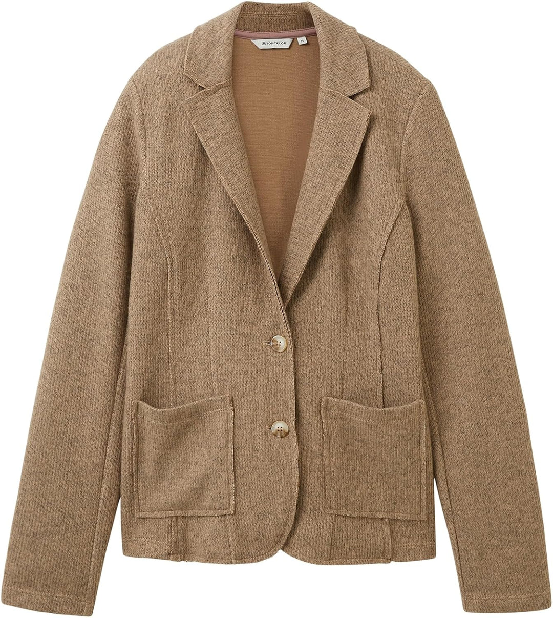 Tom Tailor Damen 1039144 Blazer (1er Pack) L 33962 - Doeskin Melange, L 33962 - Doeskin Melange