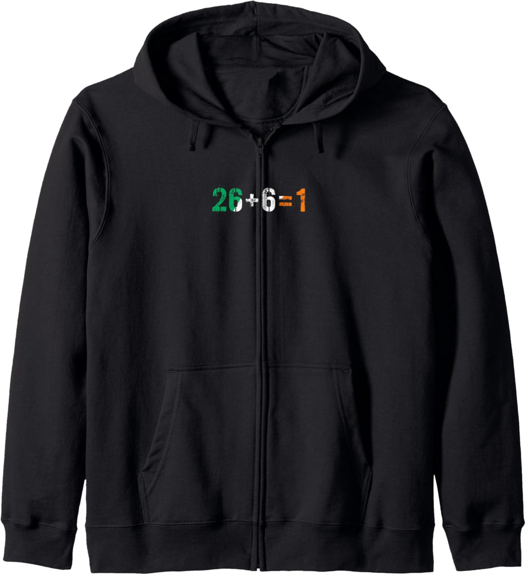 26 + 6 = 1 Irischer Stolz mit Flagge von Irland Kapuzenjacke